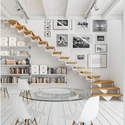 How to convert a staircase into a library