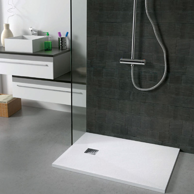 New options for finishing in the shower; slate shower tray